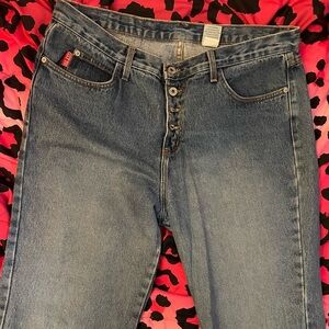 Stylish Blue Wide Leg Jeans